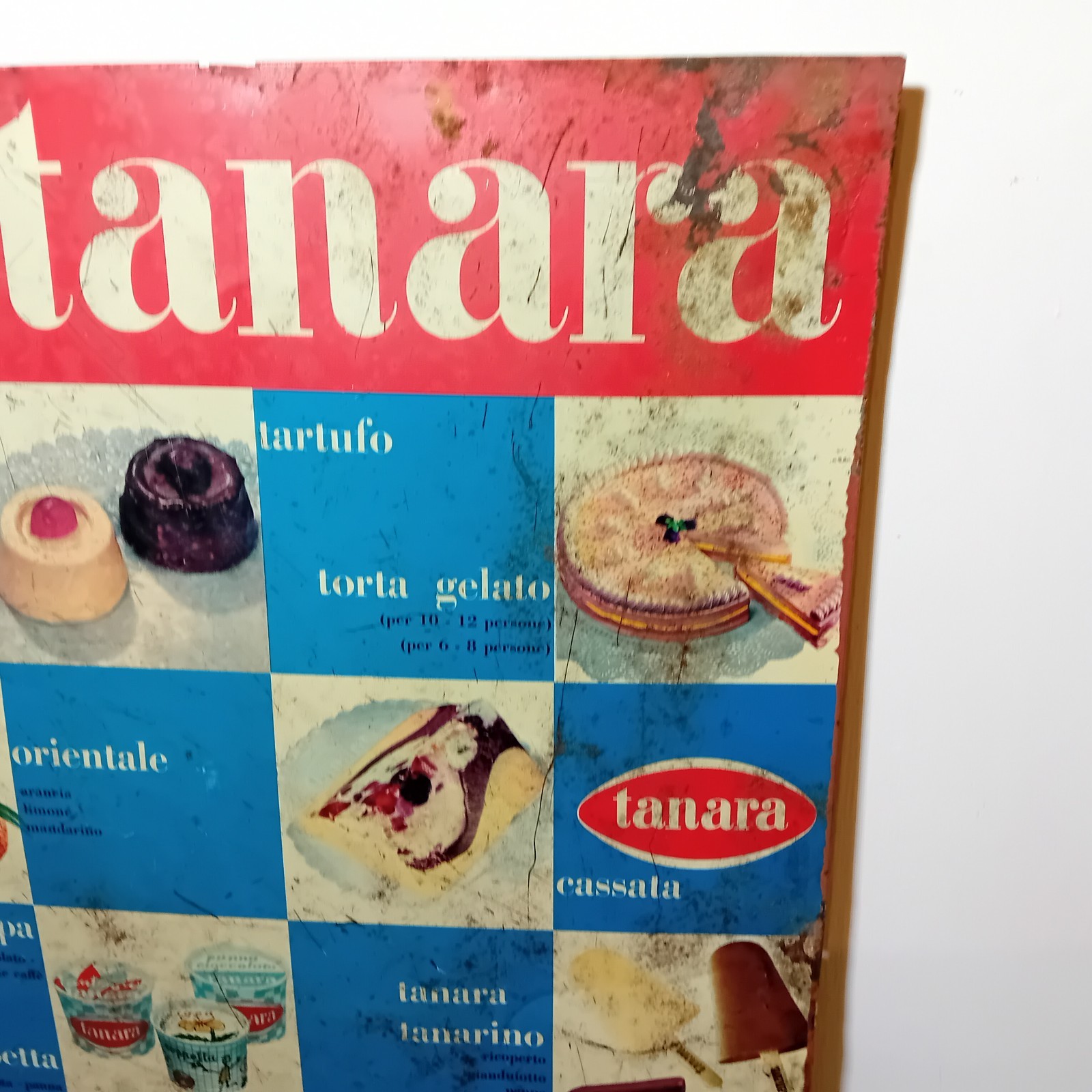Tanara Ice Cream Table Sign