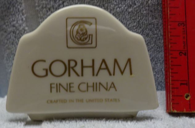 ** Vintage – GORHAM – FINE CHINA – Porcelain Store Display PLAQUE – NICE **