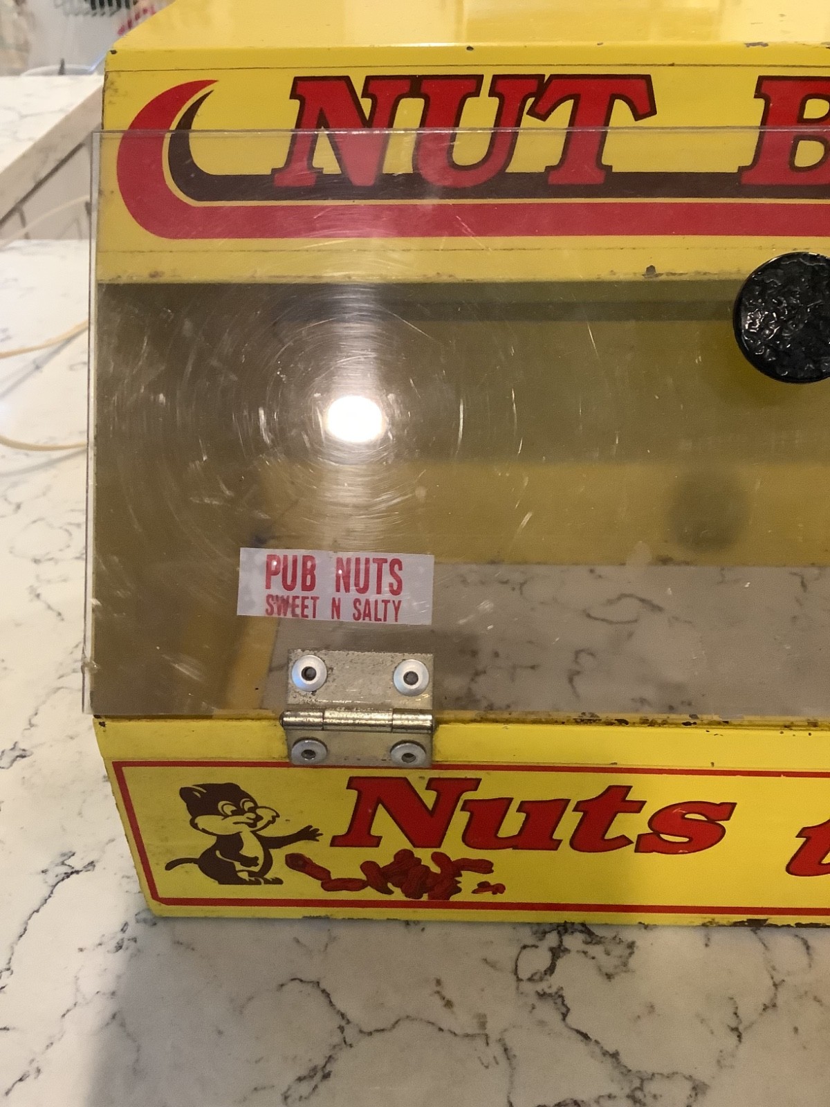 Vintage Country Store Lighted Peanut & Cashew Mix Nut Bin Countertop Display