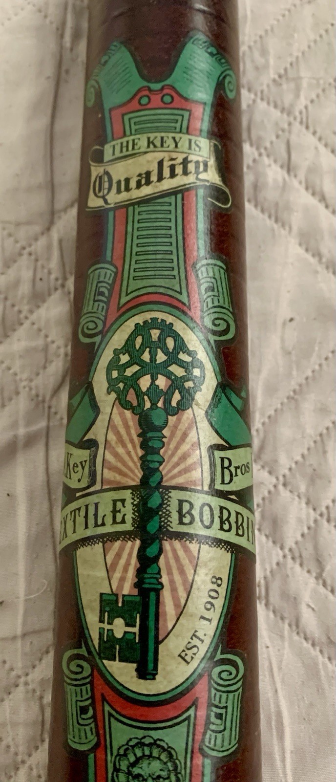 J.D. Key Bros. Inc. Textile Bobbin Salesman Sample 1908