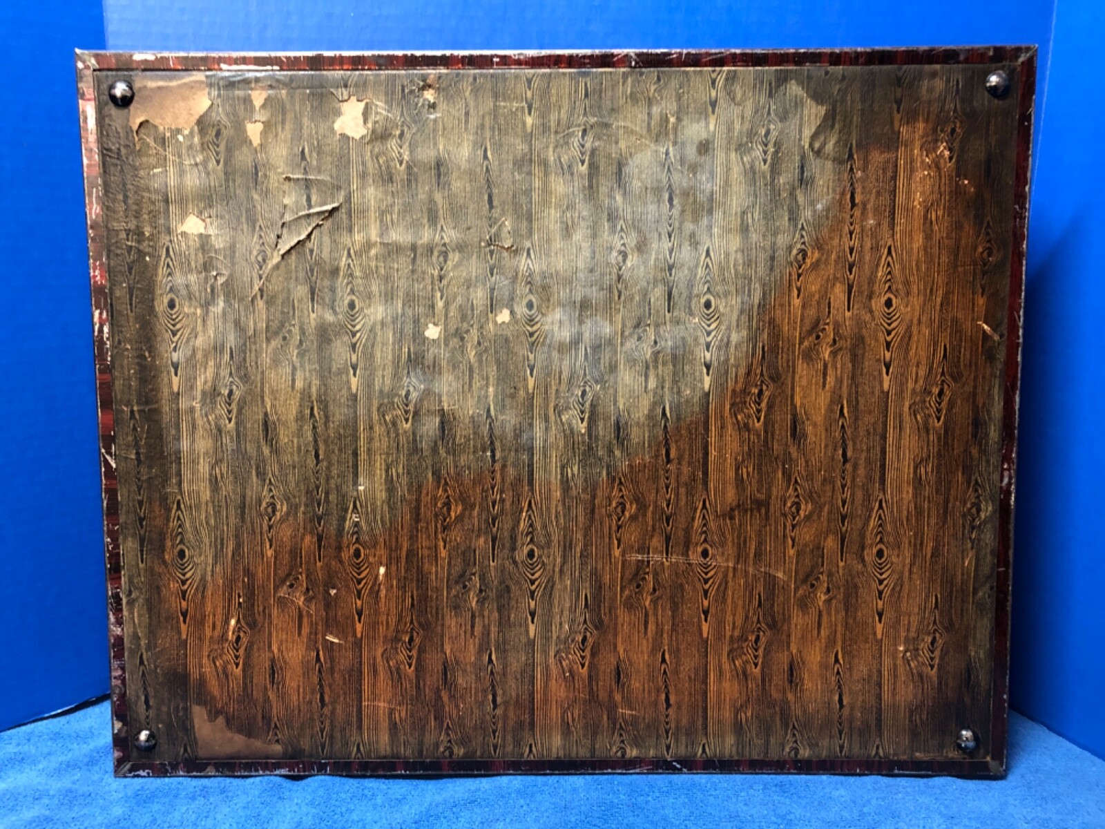 BARBOUR’S Linen THREAD Antique ORIGINAL Metal Counter DISPLAY Case for SPOOLS