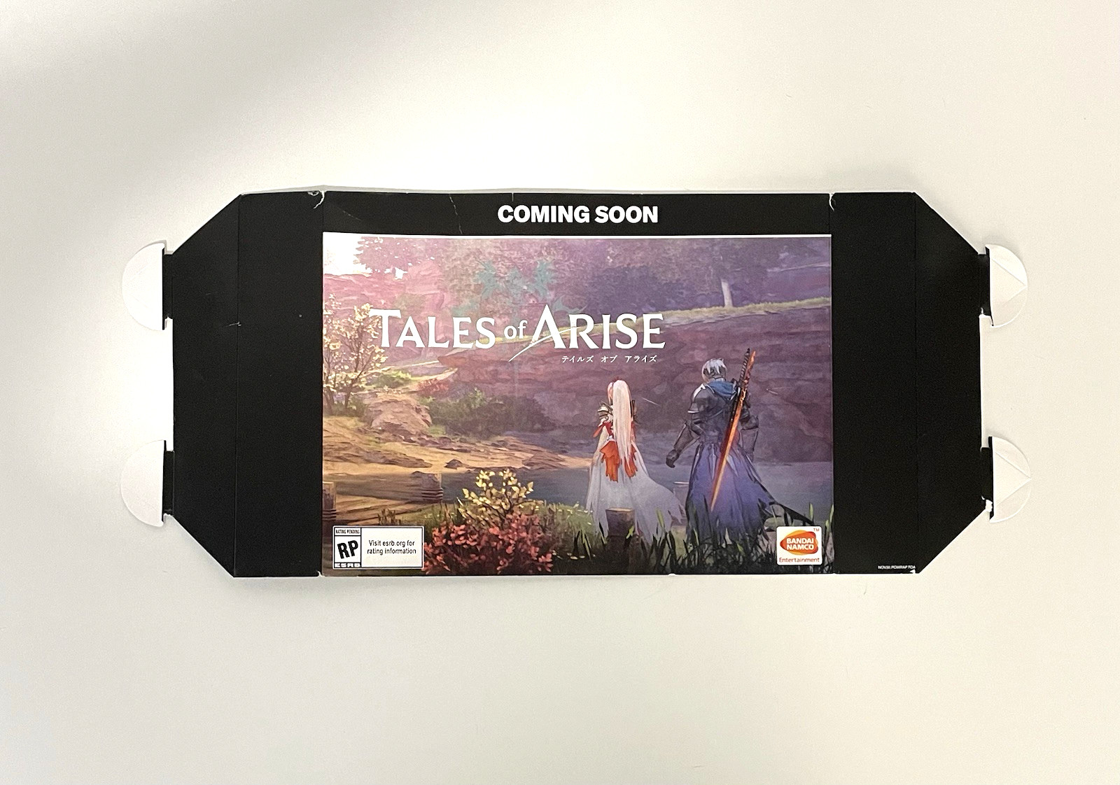 Tales of Arise Bandai Namco Promotional Store Display 19″ x 9″….FREE SHIPPING!