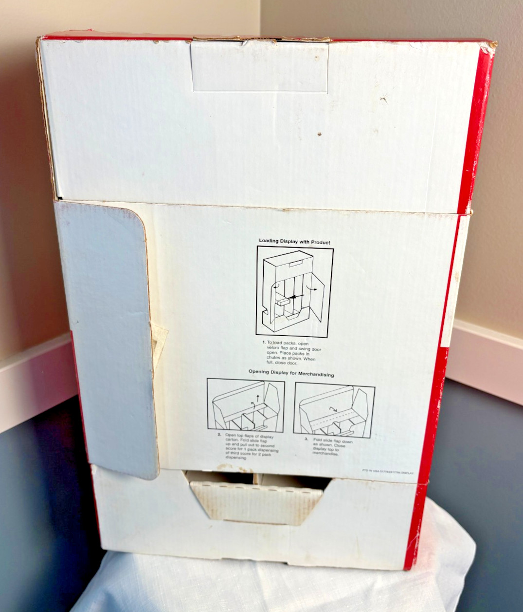 Rare RJ Reynolds Winston Cigarette Store Advertising Cardboard Dispenser Display