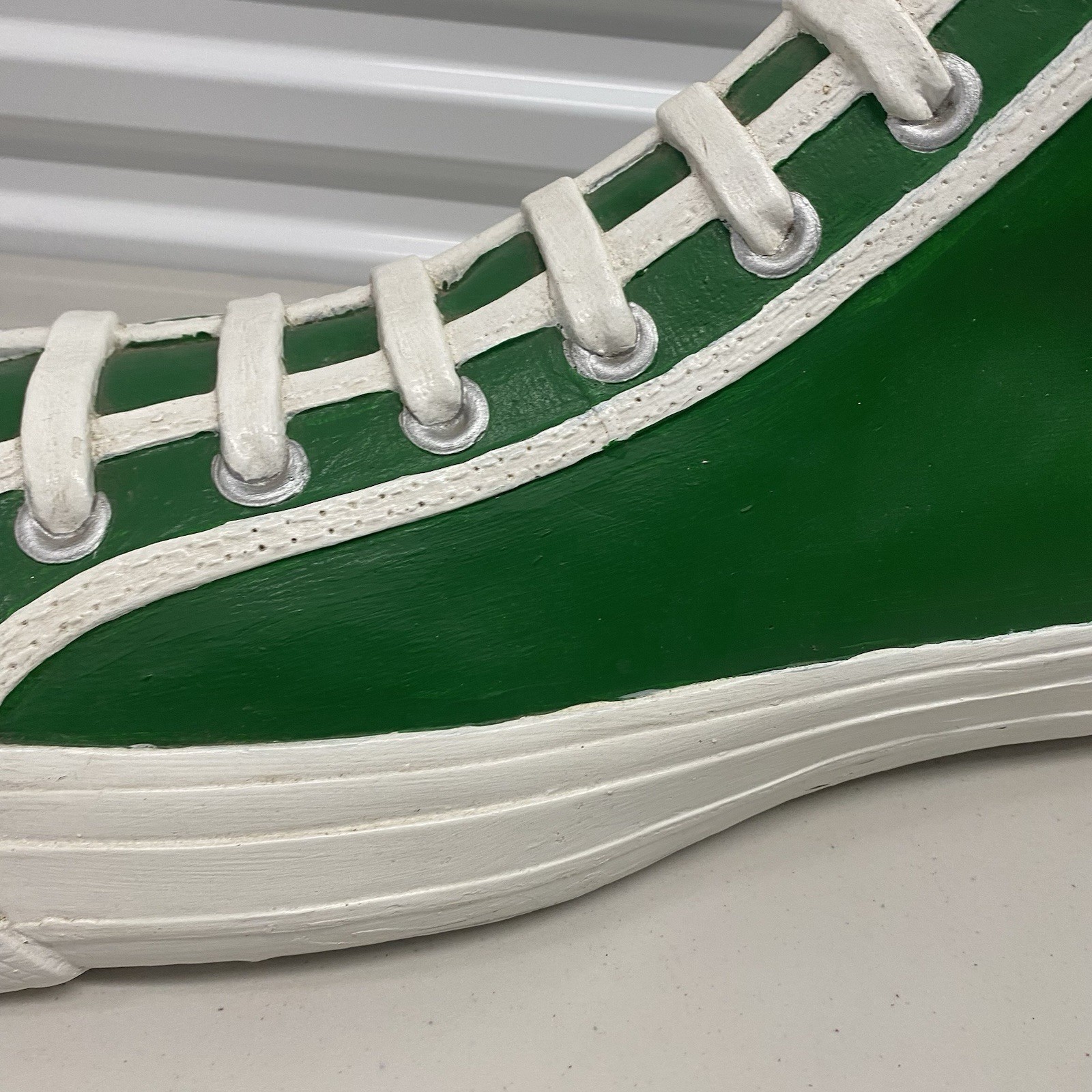 Amazing Vintage Bata Super Shoe Green Boston Celtics Store Display Advertisement