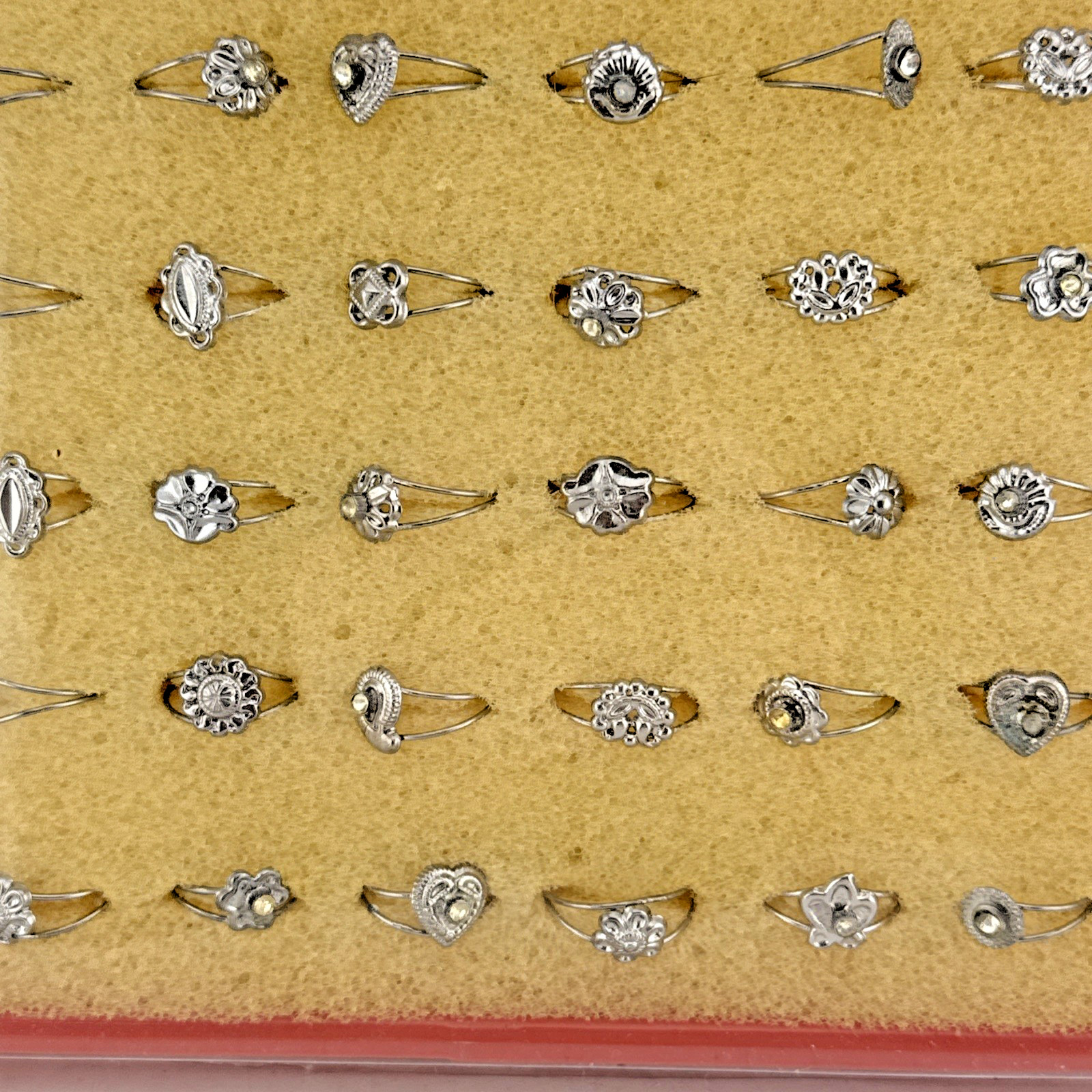 Vintage Child’s Jewelry Antique Rings Toys 25c Original Store Display