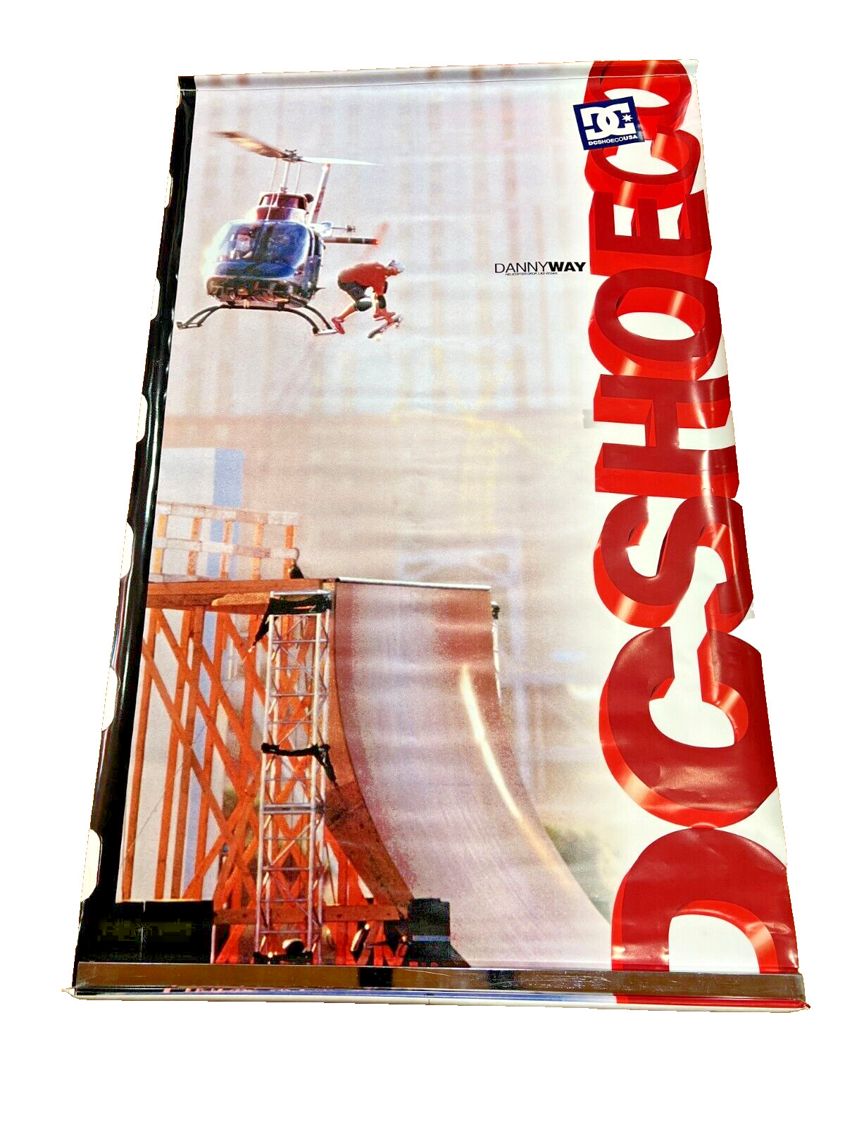 DC SHOECO BIG VINYL BANNER “DANNY WAY” 59x36in VERY RARE!