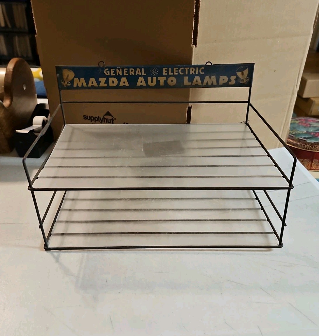 Vintage General Electric Mazda Auto Lamps Counter Display