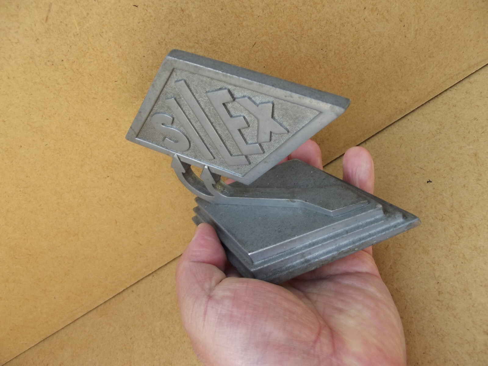 SILEX Antique Advertising Flint Metal Paper Press Art Deco Period