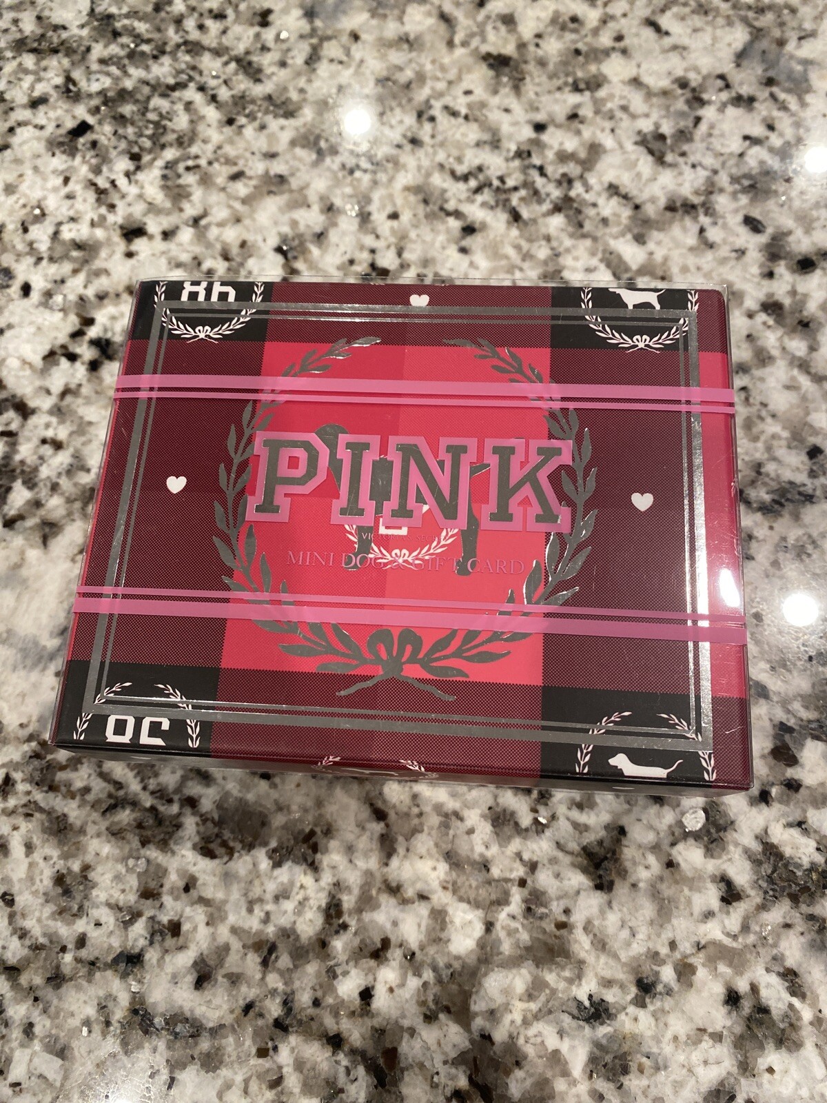NEW VICTORIA’S SECRET PINK DOG ORNAMENT BOXED