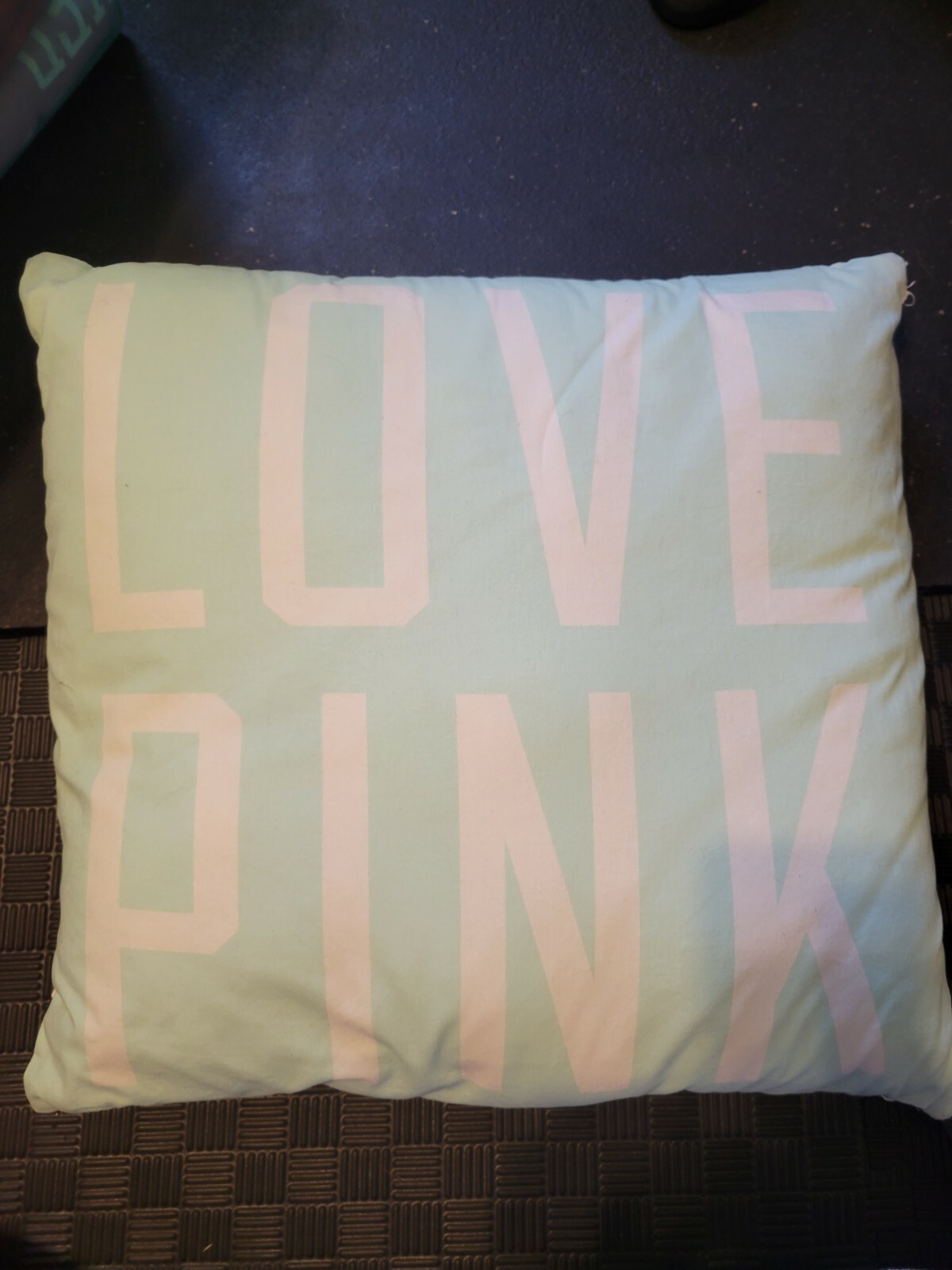 Victoria Secret PINK Plush blue polka dot rare Pillow