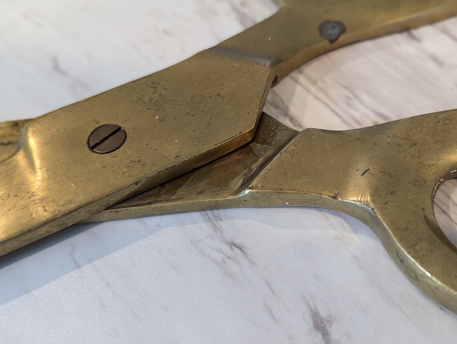 Mid 20th Century Giant Bronze Advertising Store Display Scissors – Tailors Trade