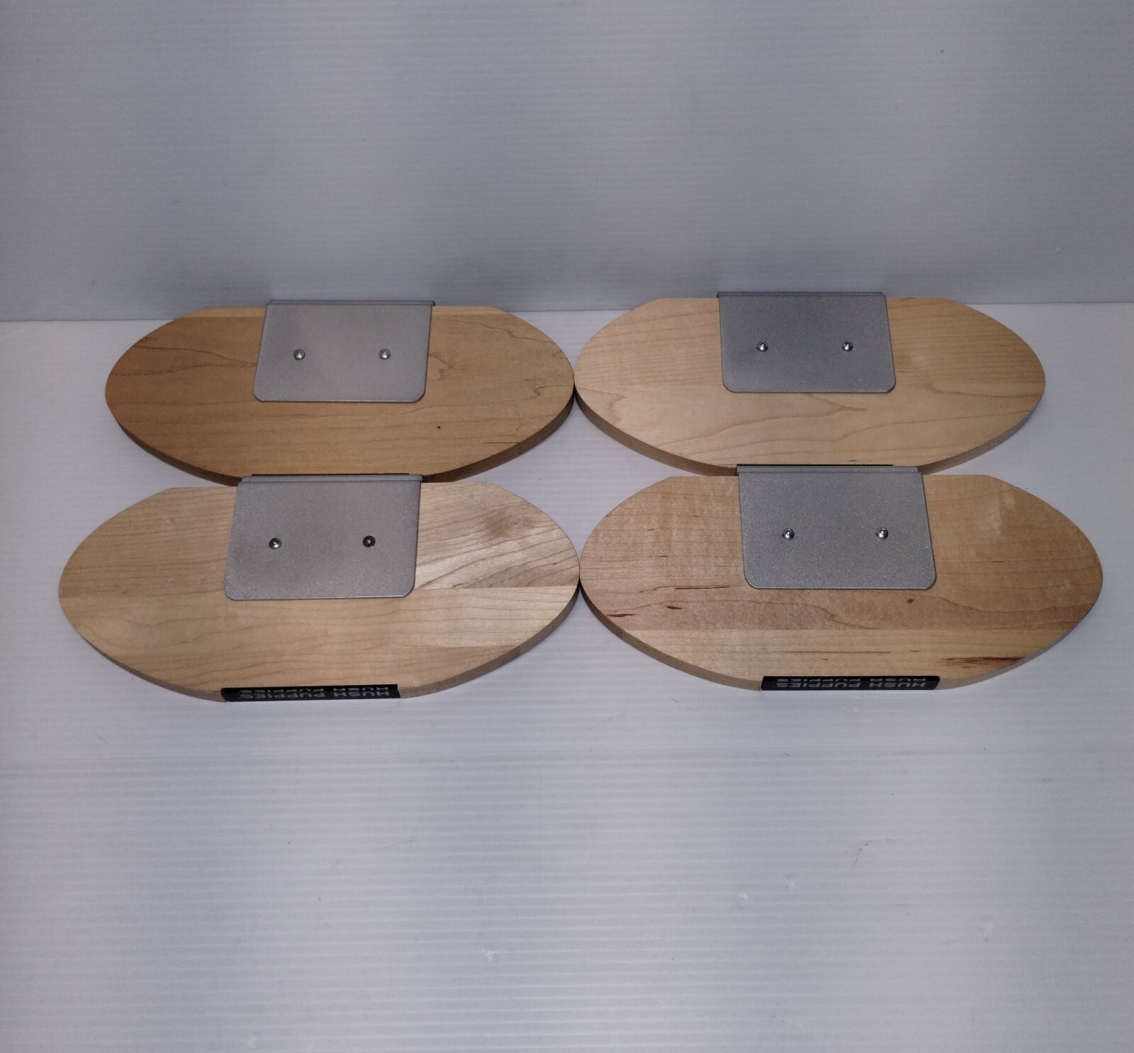 Lot Of 4 Hush Puppies Shoe Wood Shelves Store Retail Display