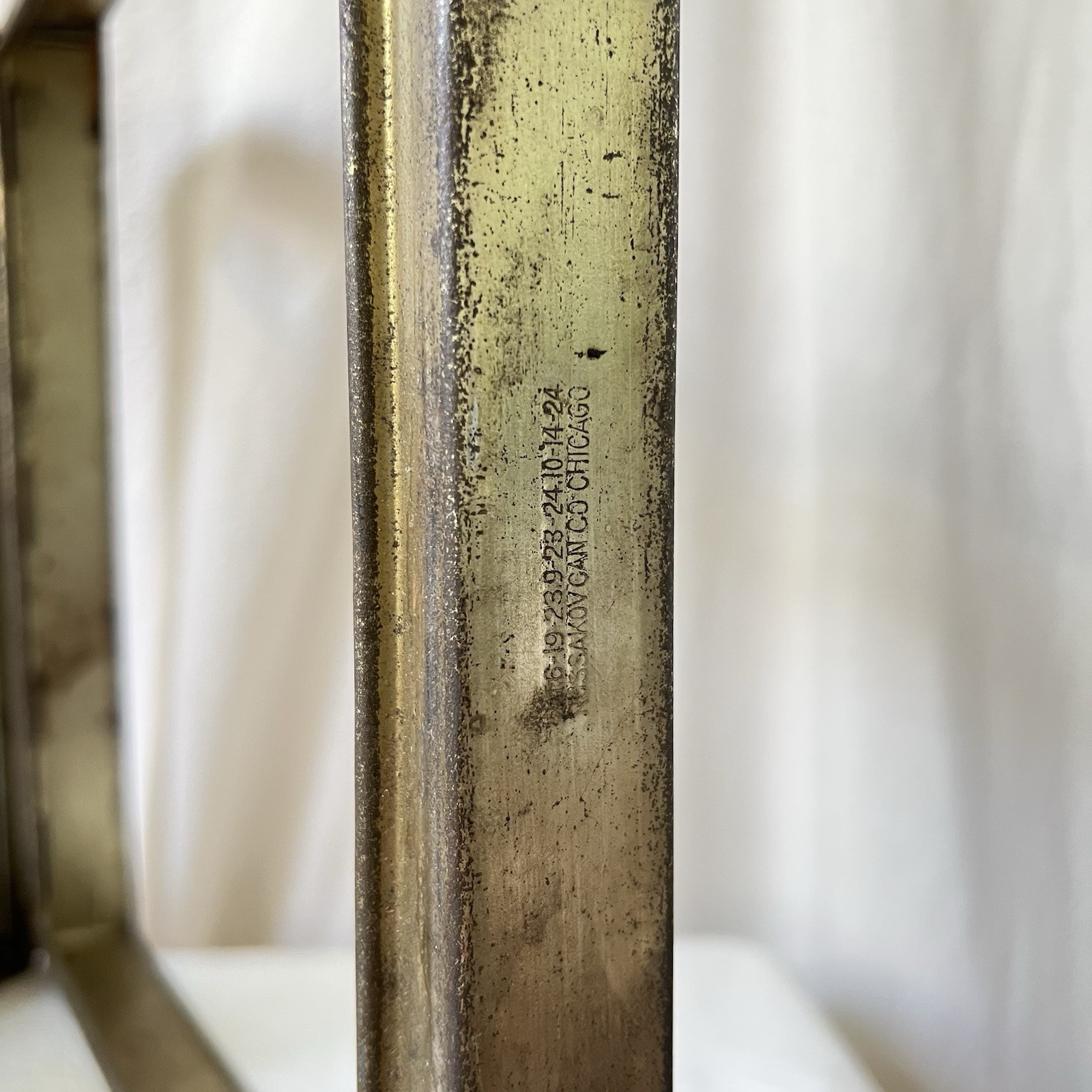 Supreme Colonial Bakers 1920s Hinged Metal & Glass Store Display Frame