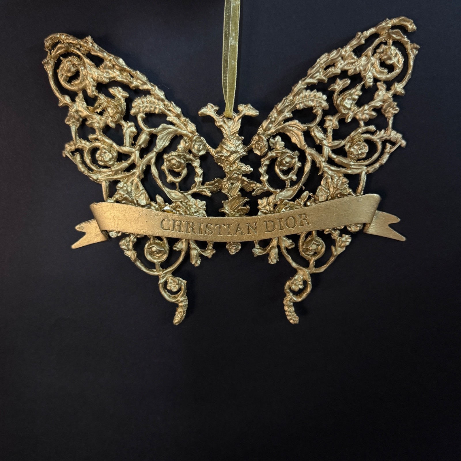 Rare Dior Baroque Style Hanging Butterfly Window Display / Art Decoration 1 pc.