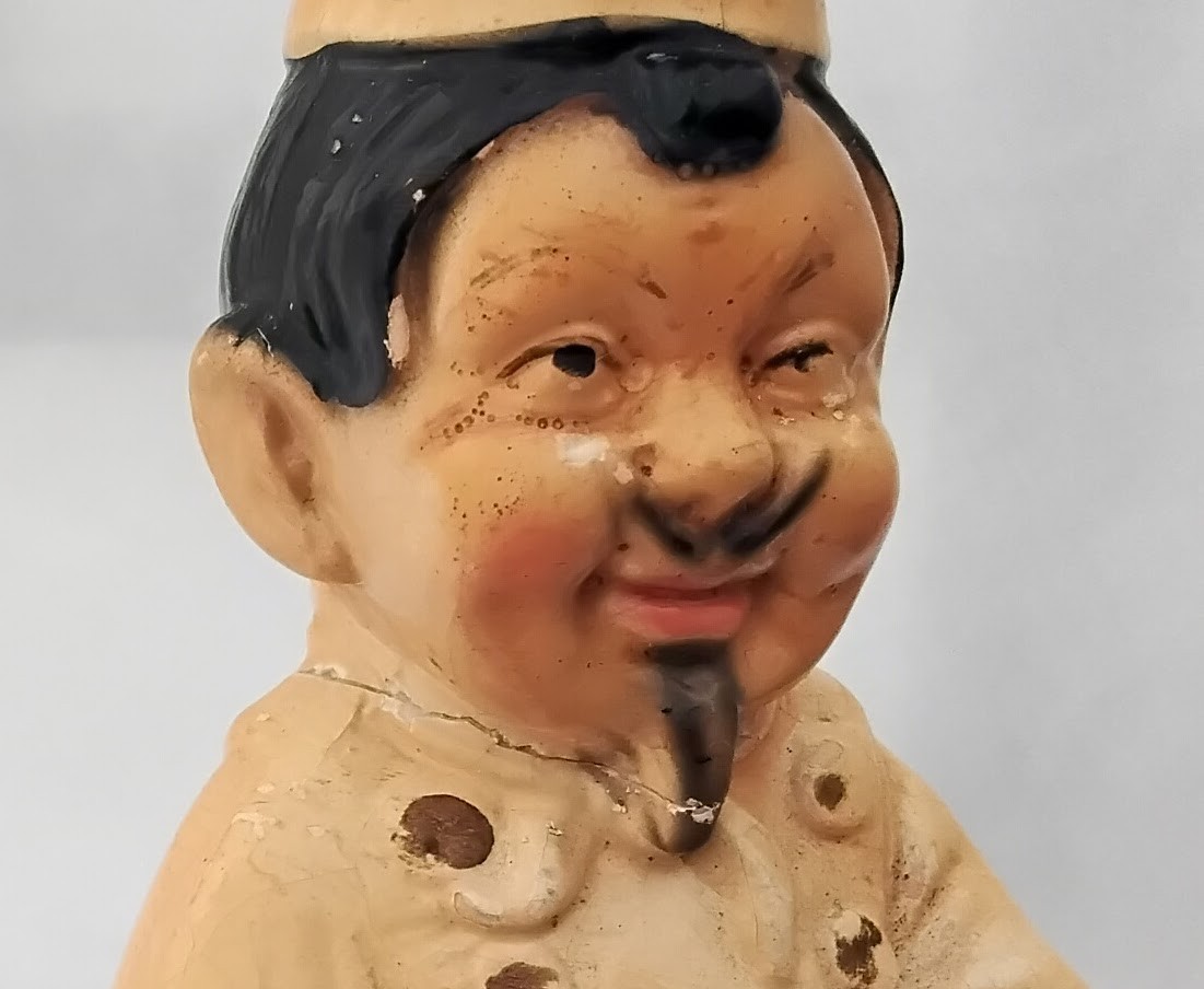 Repaired Vintage Advertising Alberta Lena Figure Bertolli Olive Oil Statue
