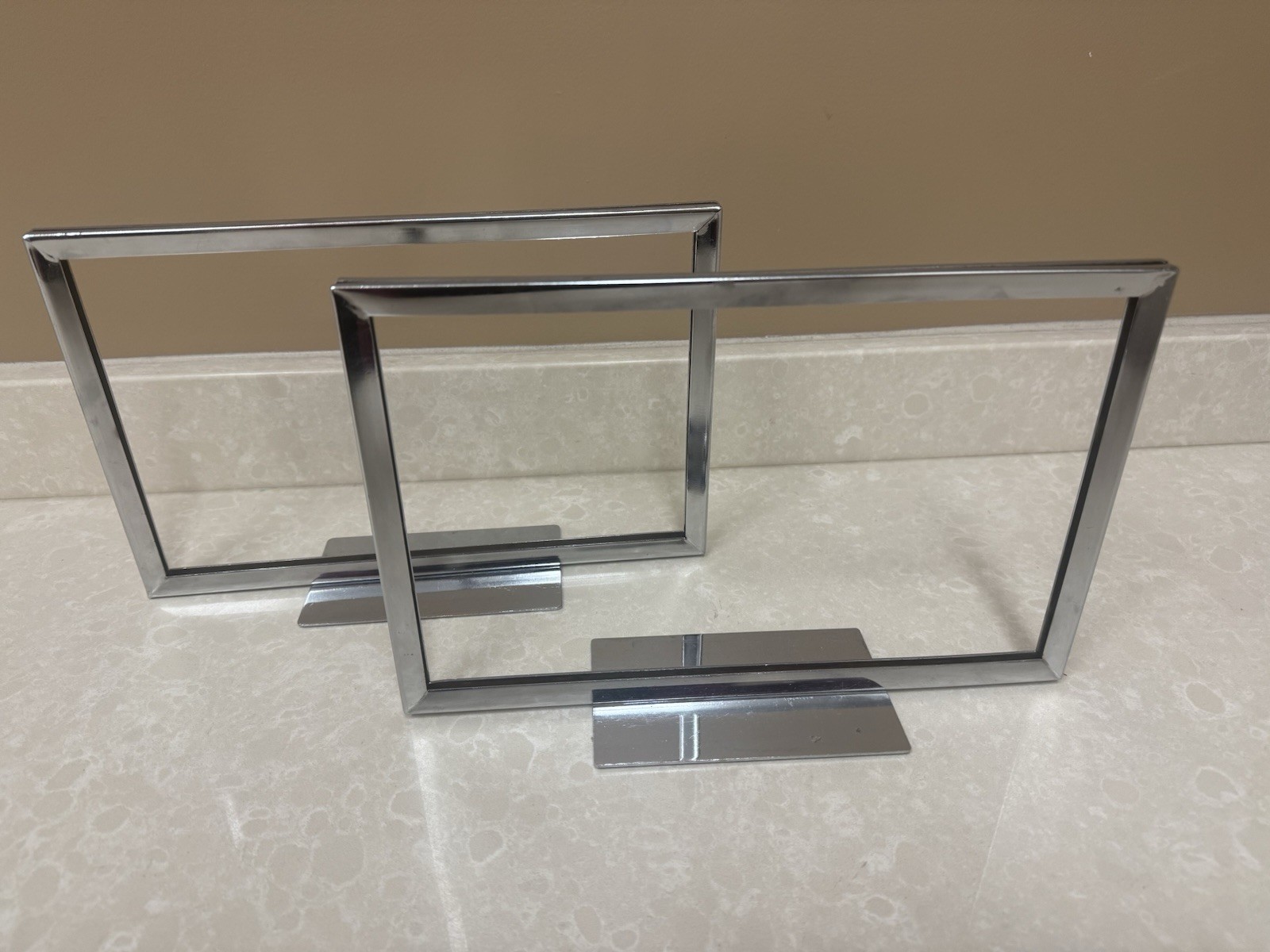 Vintage 2 Metal Store Display Stand Holder Fits 11 By 7. Free Shipping