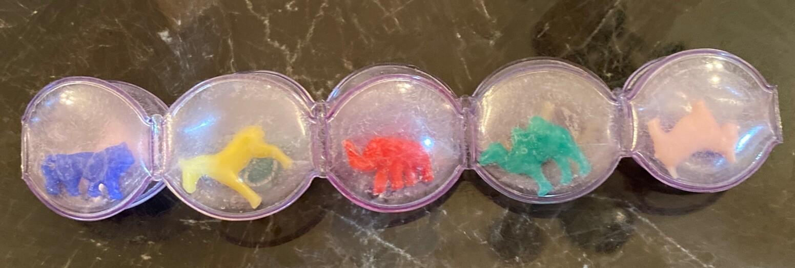 3 RING TEETHING CIRCUS RARE VINTAGE LARGE COUNTERTOP STORE DISPLAY 1940’s