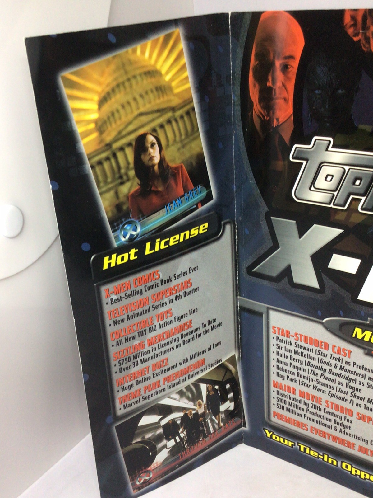 2000 Topps Trading Cards X-Men Advertising Sign RARE!!!