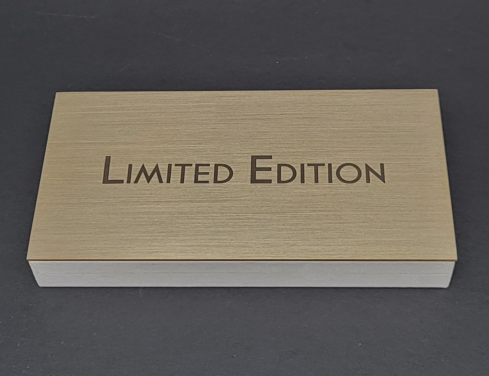 ORIGINAL OMEGA WATCH DEALER’S “LIMITED EDITION” LARGE BRASS AD SIGN