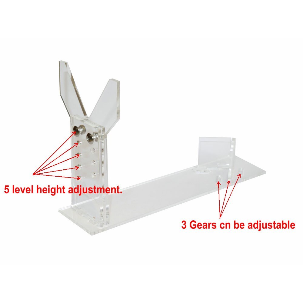 Premium Pistol Revolver Display Stand / Weapon Stand/Clear Gun Holder/Adjustable