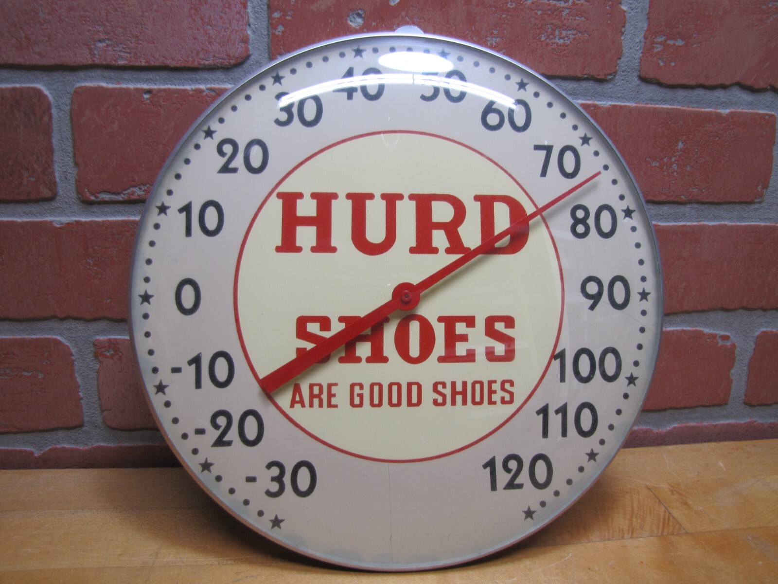 HURD SHOES ARE GOOD SHOES Orig Old Store Display Advertising Thermometer Sign Ad