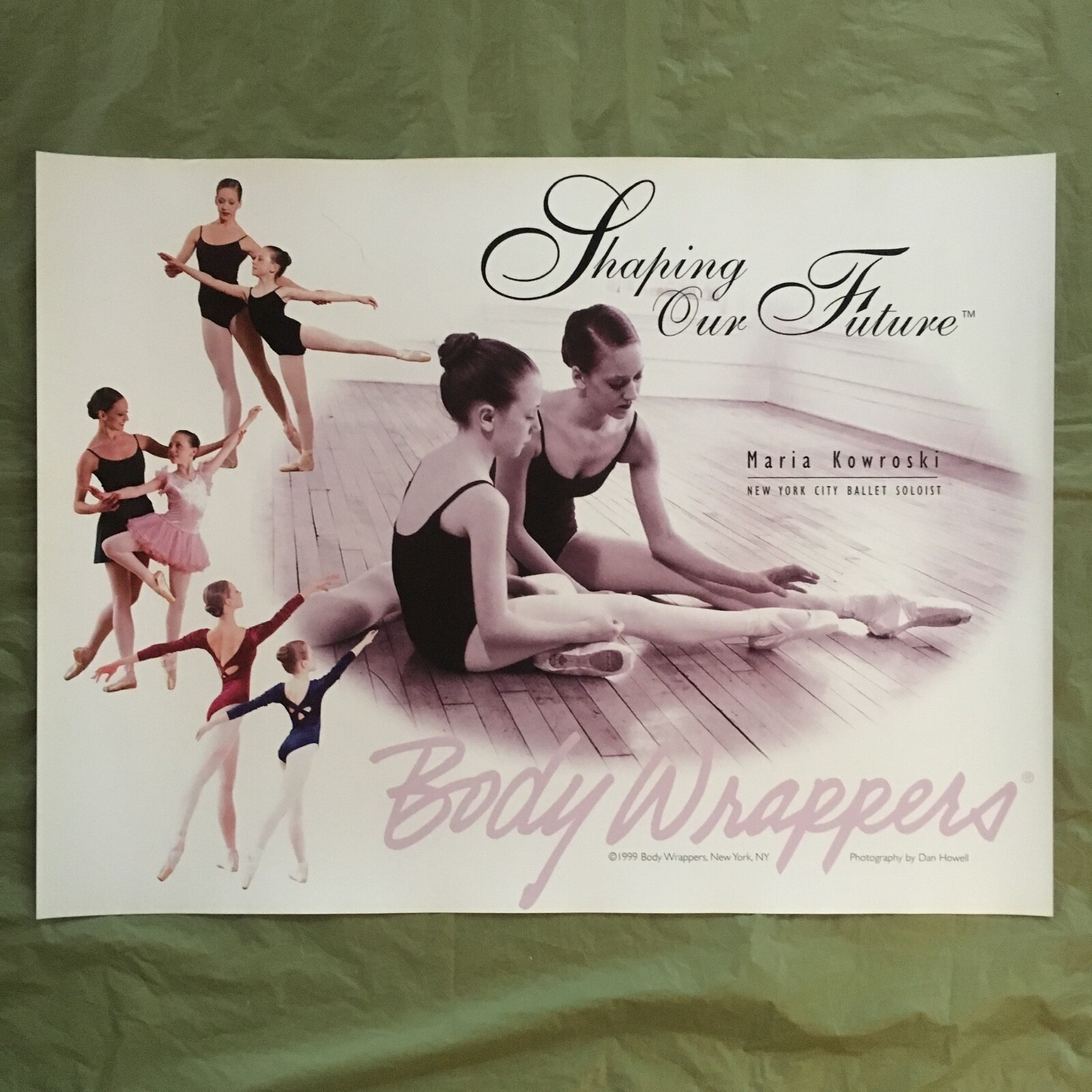 vintage BODY WRAPPERS promo poster–MARIA KOWROSKI nyc ballet–FUTURE–24×18