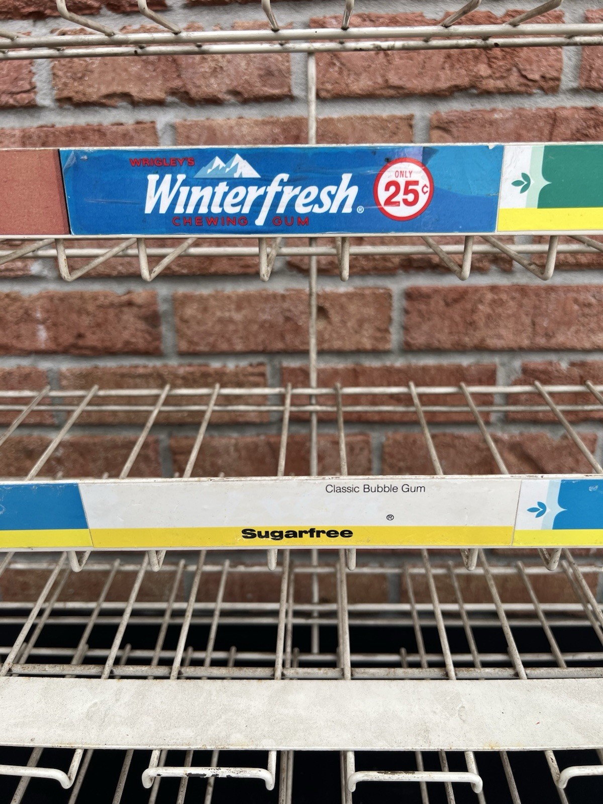 vintage WRIGLEYS GUM store counter top metal rack display Metal Chewing Big Red