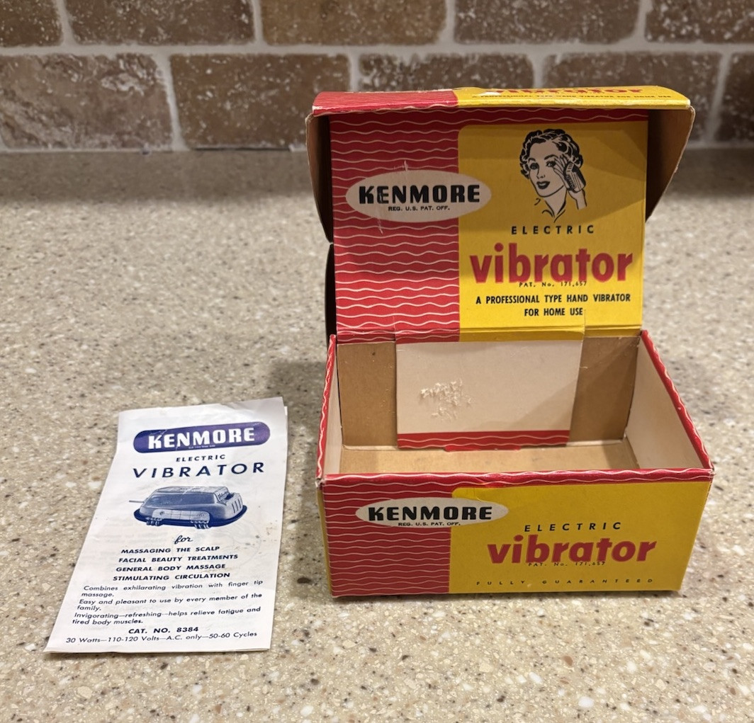 Vintage Store Display Item Box Kenmore Electric Hand Vibrator Box Only
