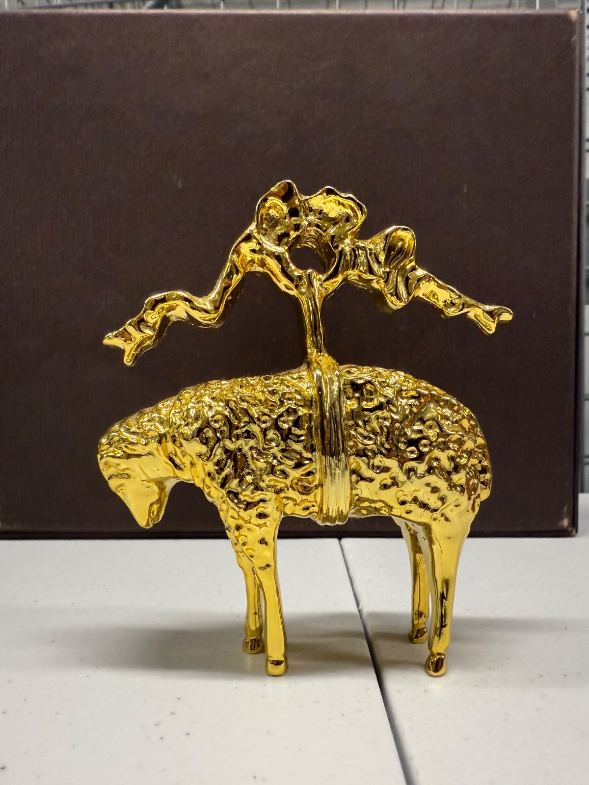 Brooks Brothers Golden Logo Desktop Ornament No box 3-in Tall Canada ships