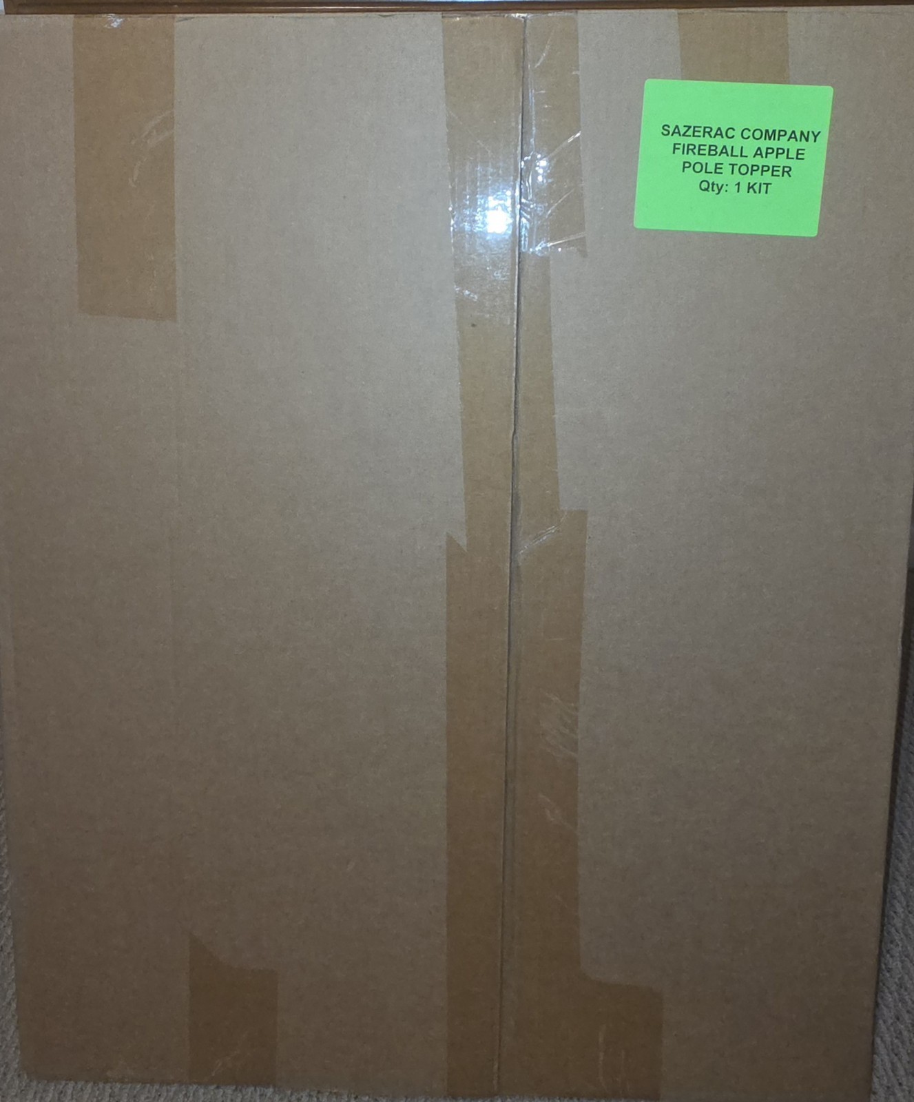 Fireball Blazin’ Apple Retail Liquor Display Sign w/ Metal Stand 60″