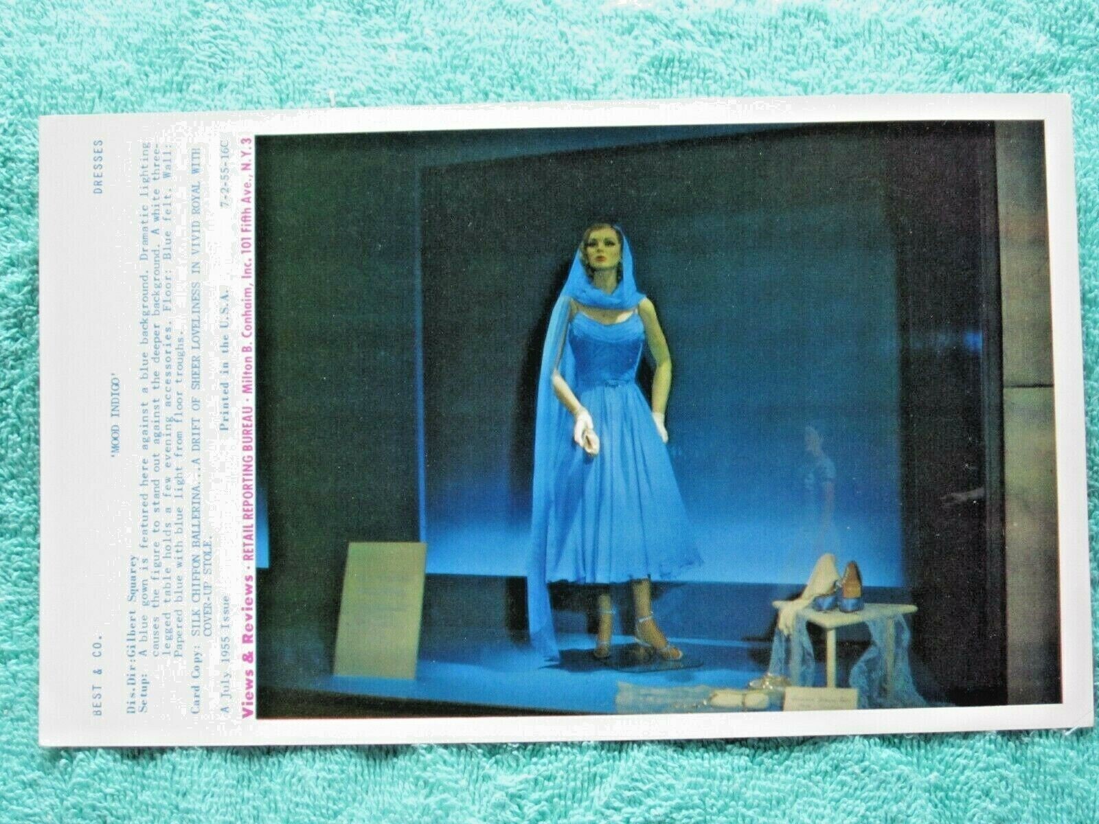 1955 BEST & Co. STORE WINDOW DISPLAY MOOD INDIGO PHOTOGRAPH PRINT #153