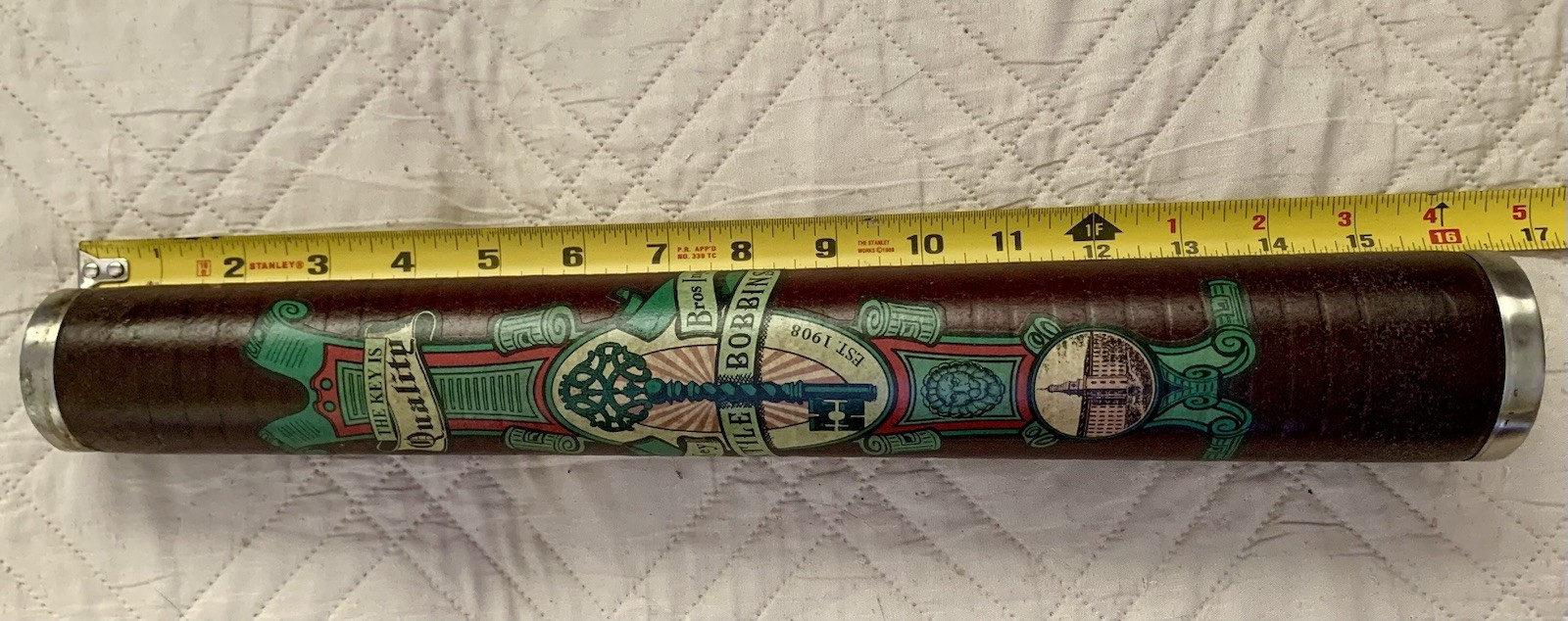 J.D. Key Bros. Inc. Textile Bobbin Salesman Sample 1908