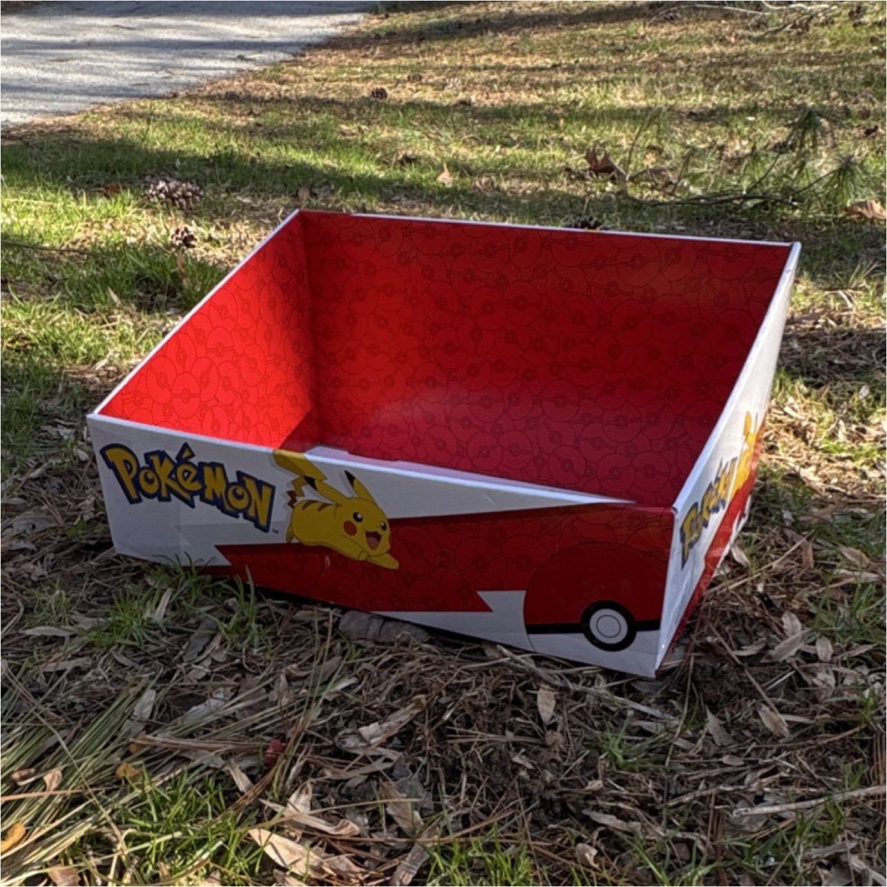 Pokémon Pikachu Design Store Display Box Red White Yellow