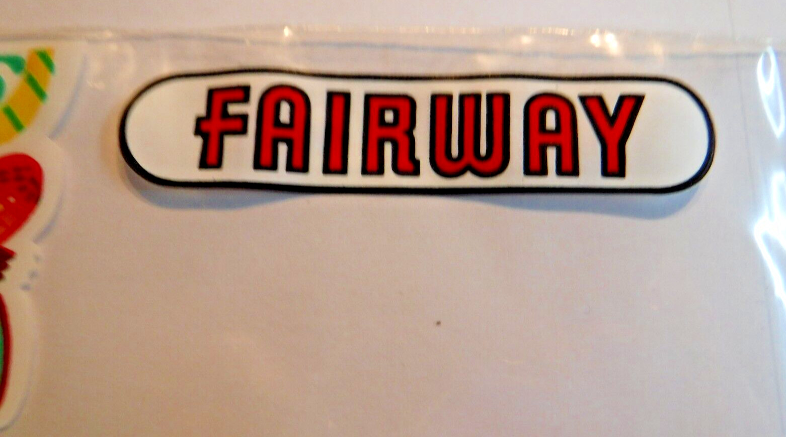 Vintage~FAIRWAY FOODS~PLASTIC TREAT BAG~MOVIE TV PROP~Display~Candy~Pastel Balls