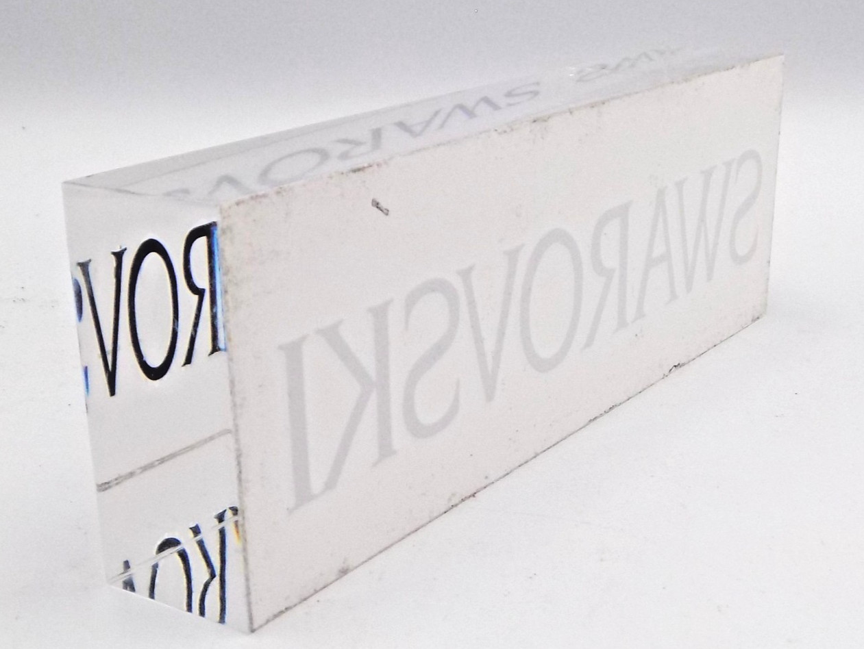 Swarovski Solid Acrylic Block Counter Top Store Display