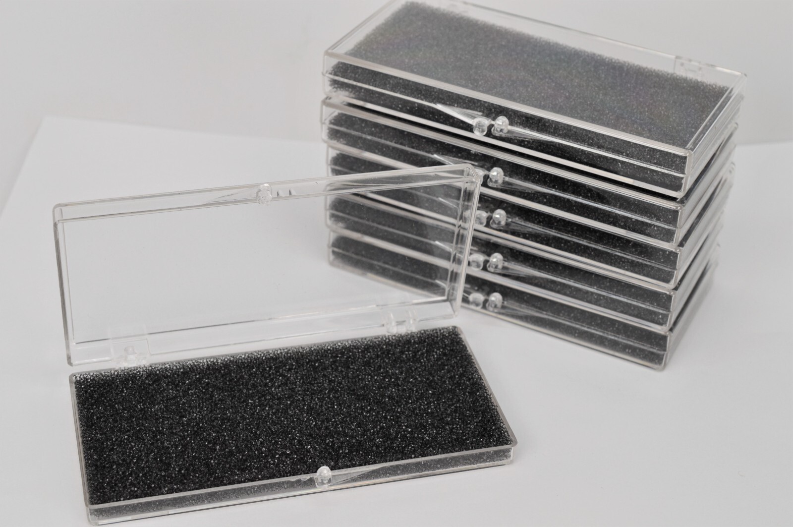 Clear Plastic Display Snap Case Box for Medals Collectables – Lot of 6