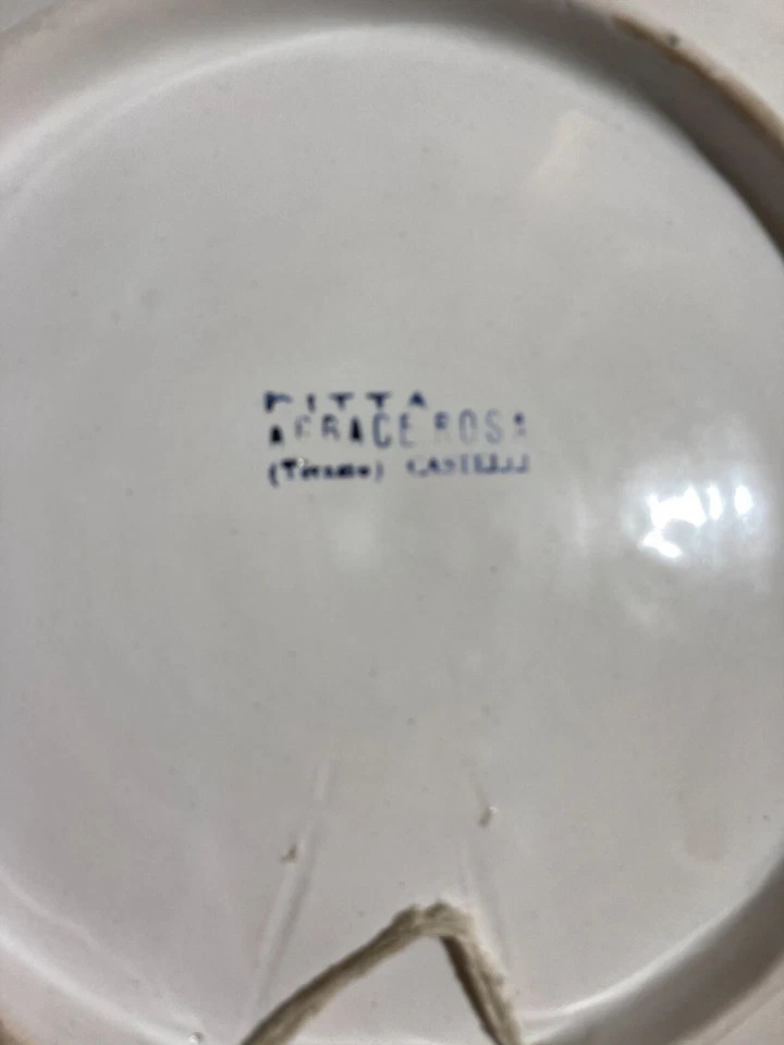 COLLECTIBLE CERAMIC_ADVERTISING PLATE_COGEFAR_GALLERIA MONTE S. ROCCO_’900