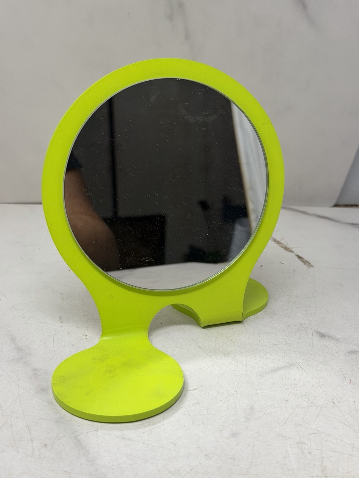 JF Rey Optical Shop Mirror Neon Green Eyewear Display Counter Mirror 90s Vibe