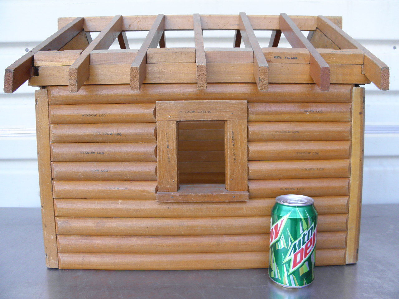 A Log Cabin Home Salesman Sample Model Kalispell MT Lincoln Logs Doll House T