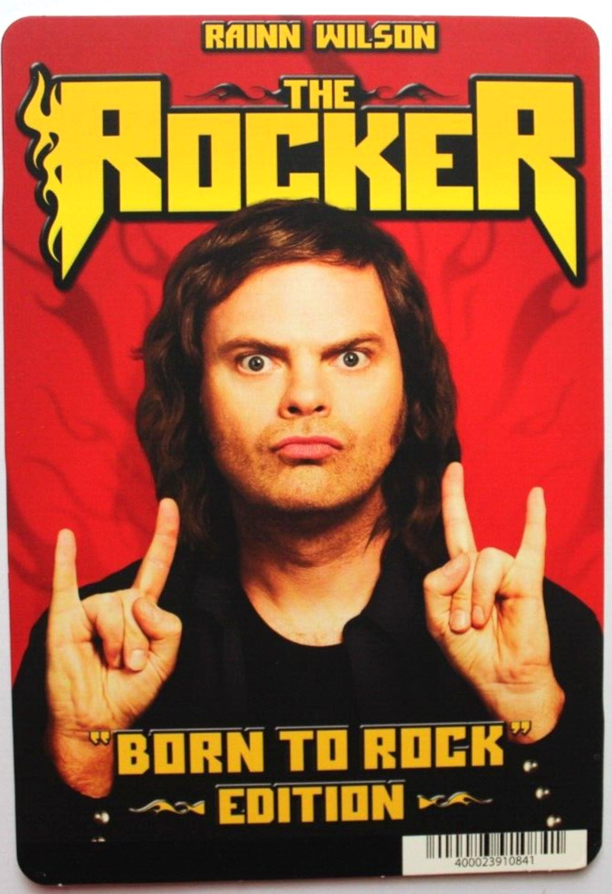 BLOCKBUSTER Backer Card Mini Poster Art 5.5″ x 8″ THE ROCKER, BORN TO ROCK