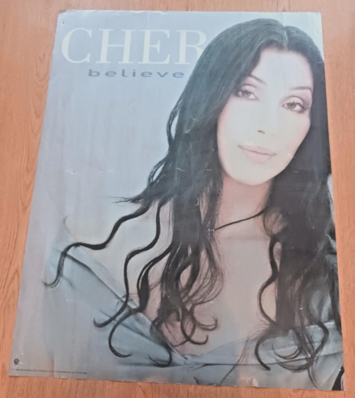 CHER 1998 Warner Bros Promo Poster “BELIEVE” Size 18″ x 24″ VERY NICE!