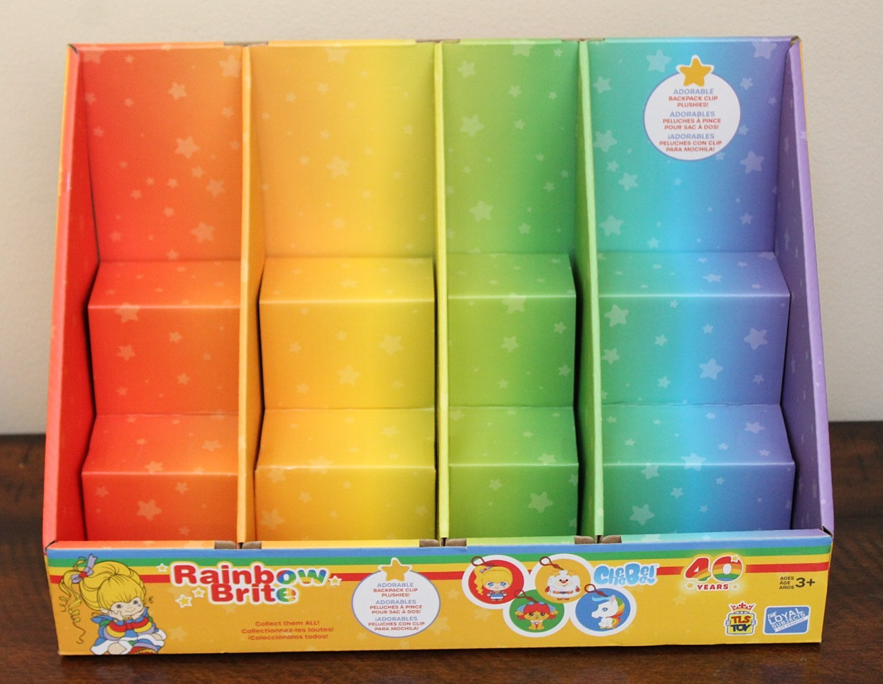 Rainbow Brite STORE TOY DISPLAY Ombre Colors Box TLS CheeBee
