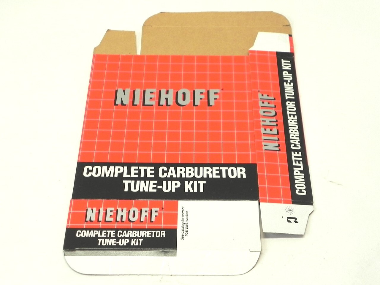 VINTAGE NIEHOFF CARBURETOR TUNE-UP KIT DISPLAY BOX *BOX ONLY* #223-3 NEW UNUSED