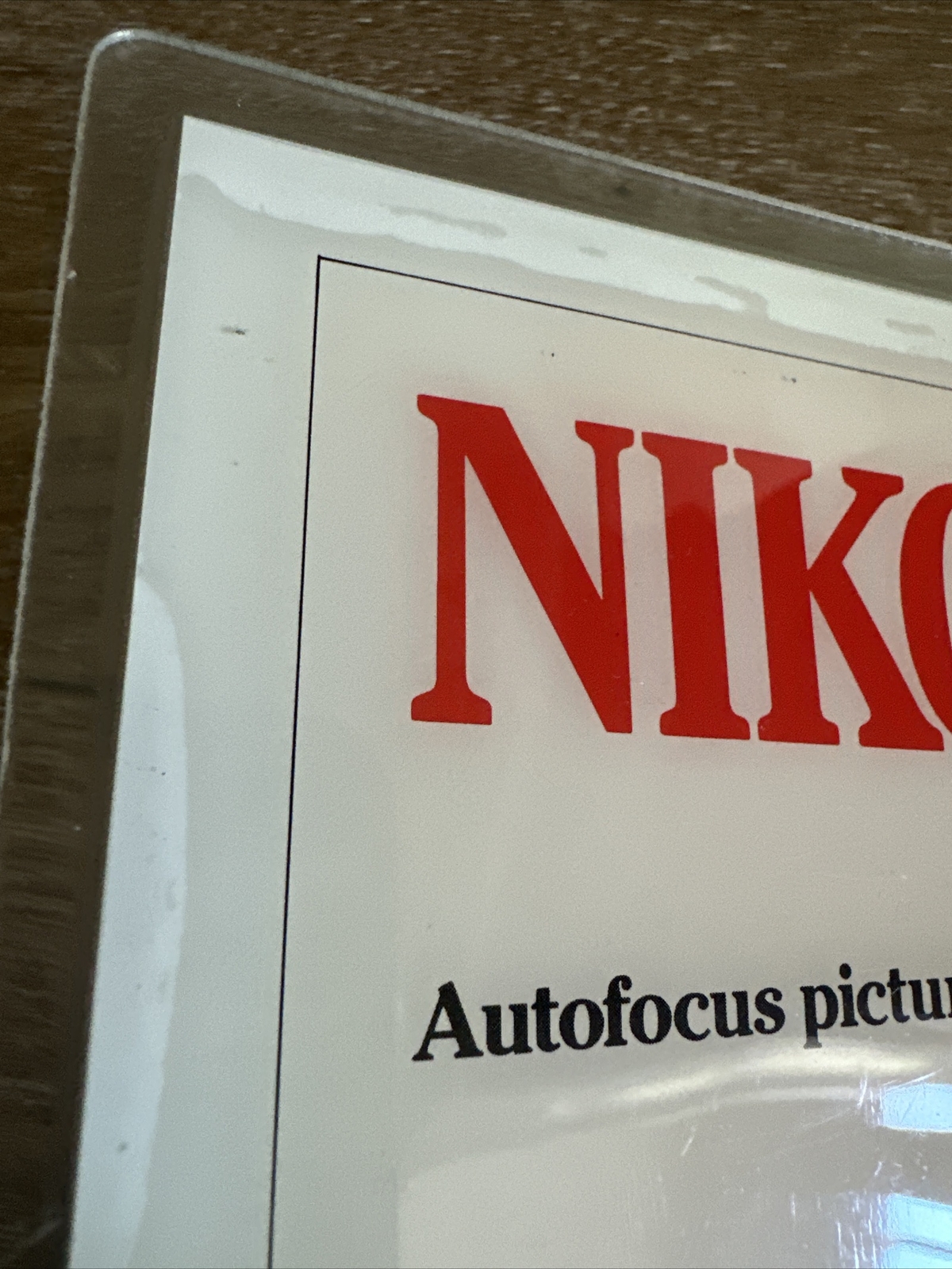 Vintage Nikon Autofocus Compacts Camera Advertising Display Sign Counter Mat