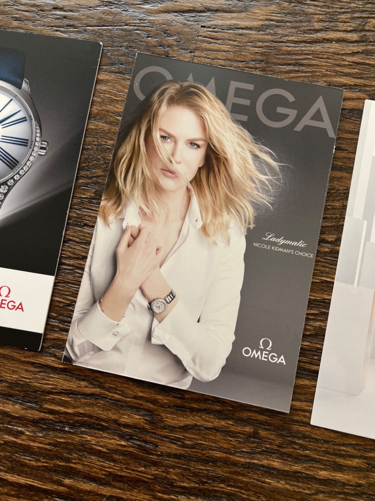 RARE OMEGA 4 Ladies Nicole Kidman Watch Dealer Store Counter Display Sign