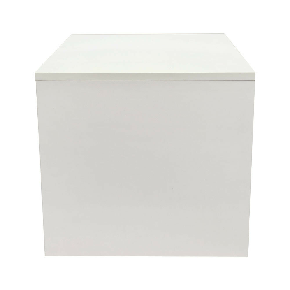 White 18″x18″ Knockdown Bases Pedestal Base Box Cube Display Fixture Retail