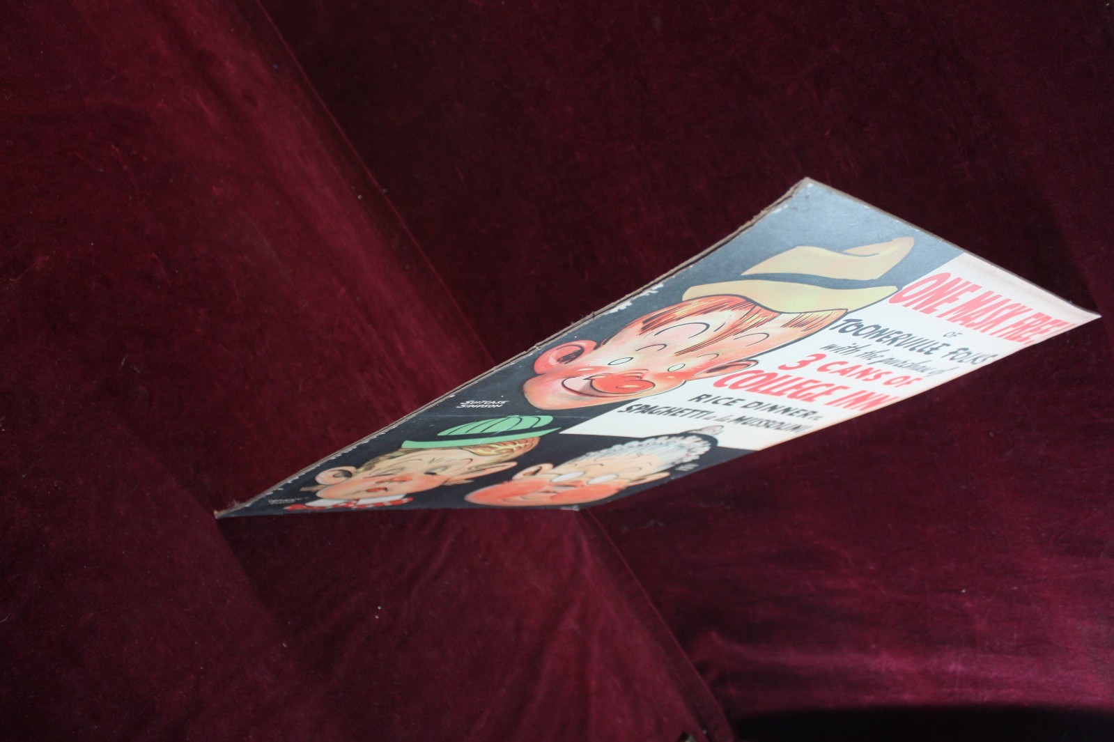 * ANTIQUE TOONERVILLE FOLKS ADVERTISING POSTER SIGN 1920’S LITHO EISON-FREEMAN *