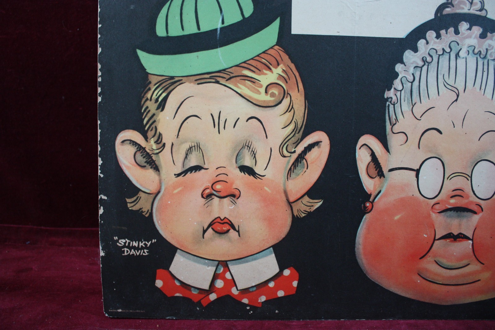 * ANTIQUE TOONERVILLE FOLKS ADVERTISING POSTER SIGN 1920’S LITHO EISON-FREEMAN *