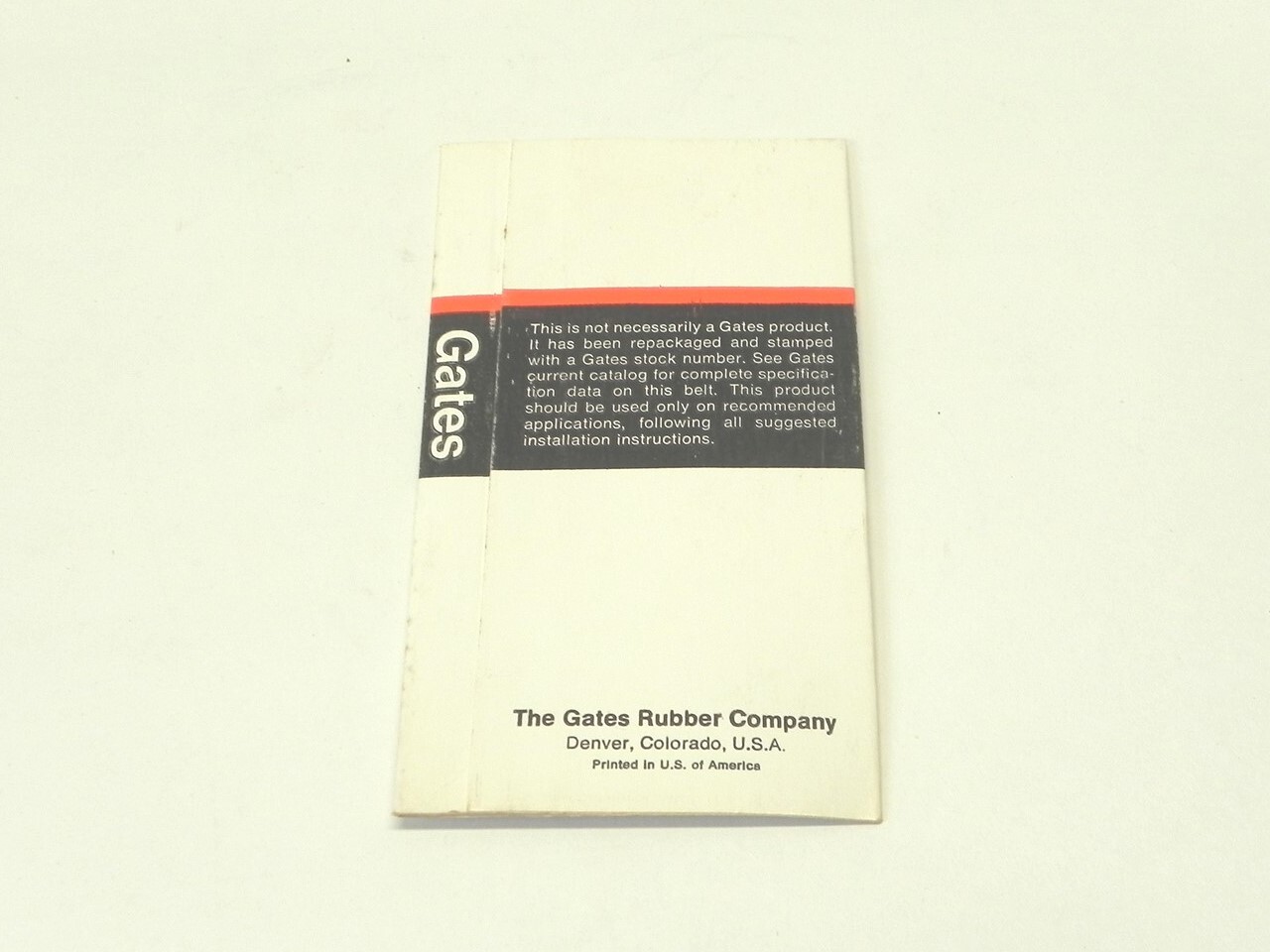 VINTAGE 1960’S-1970’S GATES V-BELT SLEEVE COVER 6″x3.25″ NEW UNUSED