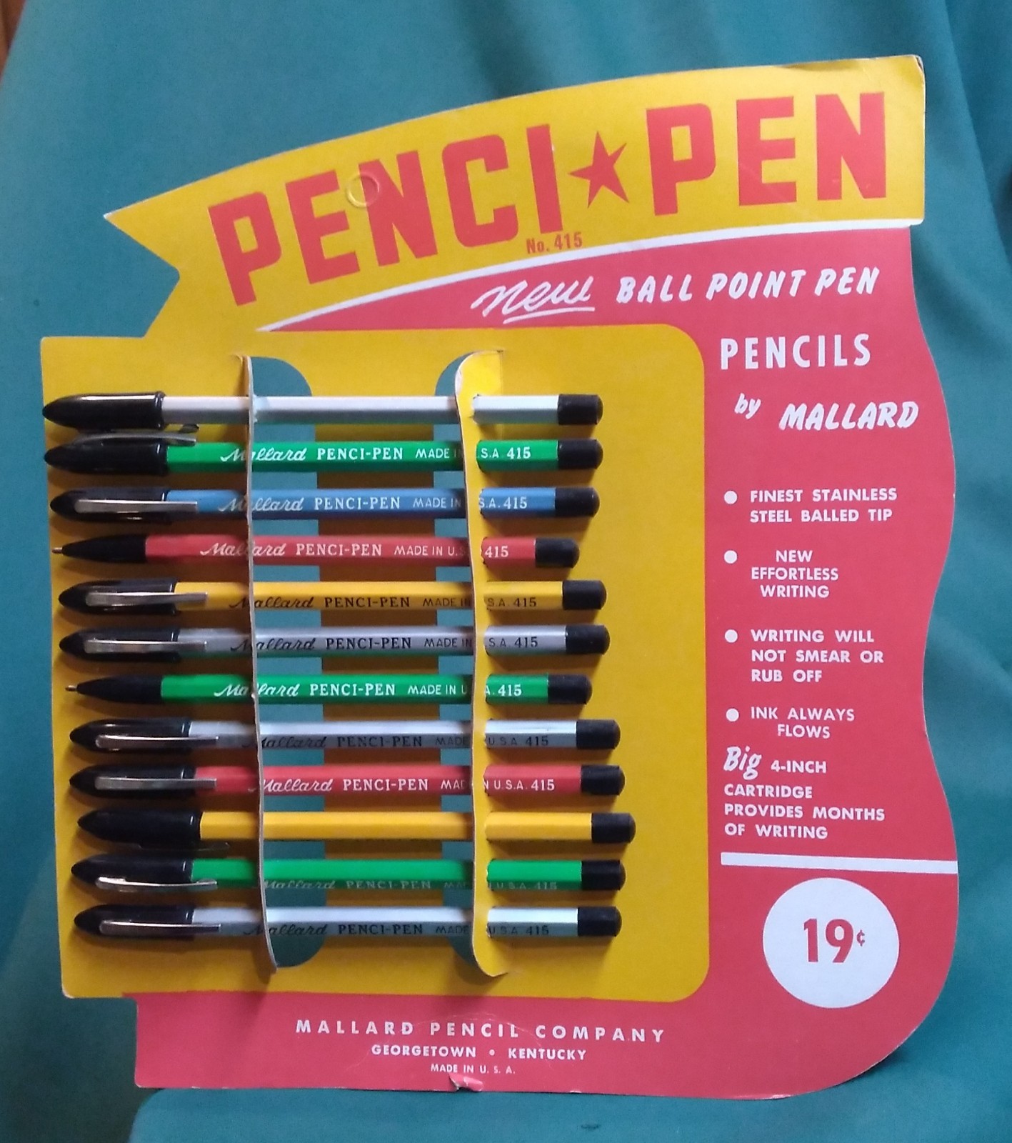 Store counter top display advertis Pencil penci-pen Mallard Company KY Kentucky